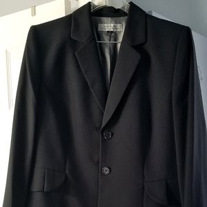 Tahari Navy Pinstripe 2pc Skirt Suit